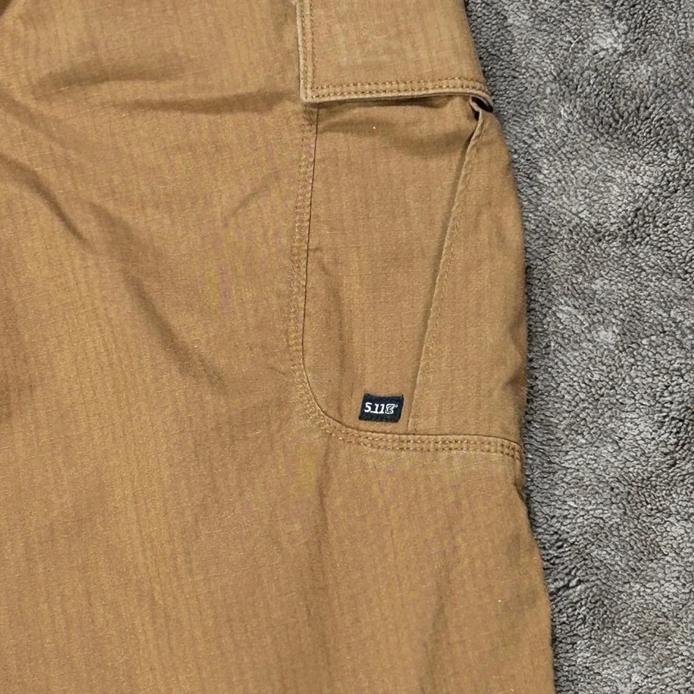 5.11 Tactical Cargo Pants Mens 36x34 Brown Ripstop GorpCore Workwear Outdoor